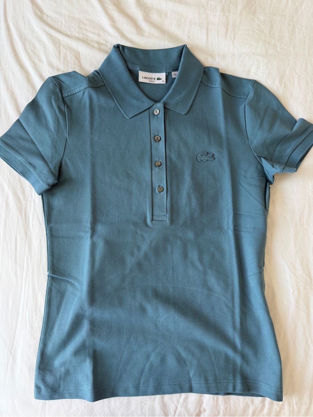 Lacoste Light Blue Slim Fit Polo 36